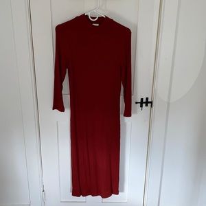 A New Day Crimson MIDI Dress